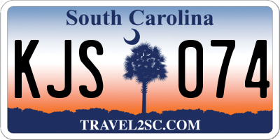 SC license plate KJS074