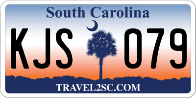 SC license plate KJS079