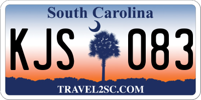 SC license plate KJS083