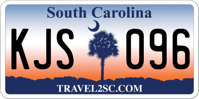 SC license plate KJS096
