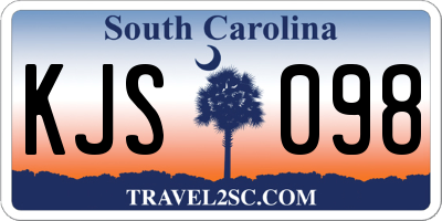 SC license plate KJS098