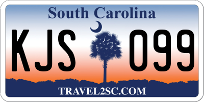 SC license plate KJS099