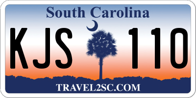 SC license plate KJS110