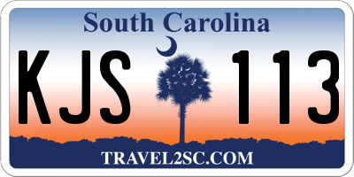 SC license plate KJS113