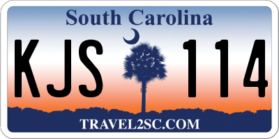 SC license plate KJS114