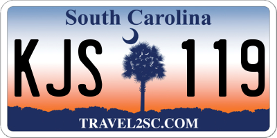 SC license plate KJS119