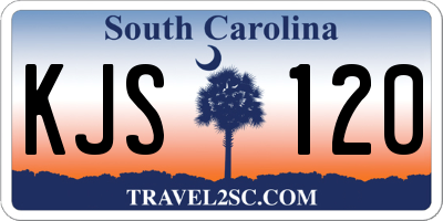 SC license plate KJS120