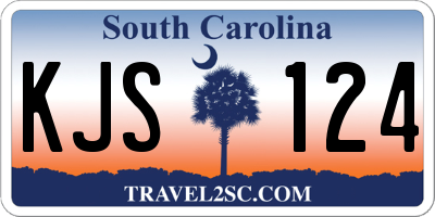 SC license plate KJS124