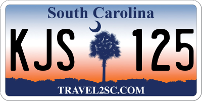SC license plate KJS125
