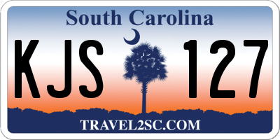 SC license plate KJS127