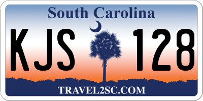 SC license plate KJS128