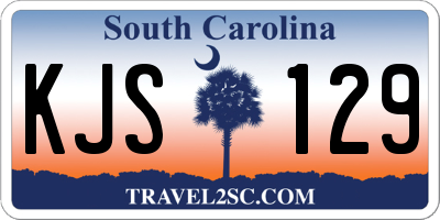SC license plate KJS129