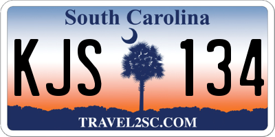 SC license plate KJS134
