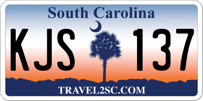 SC license plate KJS137