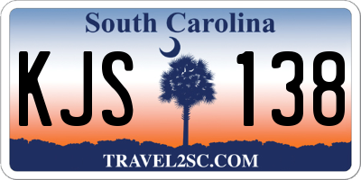 SC license plate KJS138