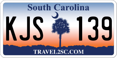 SC license plate KJS139