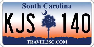 SC license plate KJS140