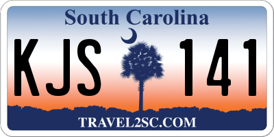 SC license plate KJS141