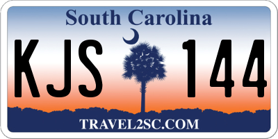 SC license plate KJS144