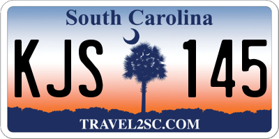 SC license plate KJS145