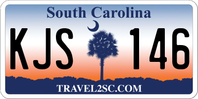 SC license plate KJS146