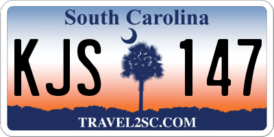SC license plate KJS147