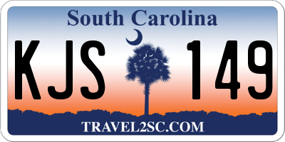 SC license plate KJS149