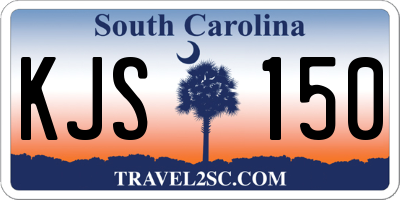 SC license plate KJS150