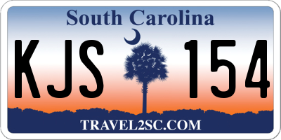 SC license plate KJS154