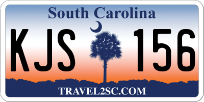 SC license plate KJS156
