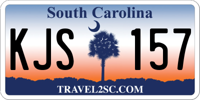 SC license plate KJS157