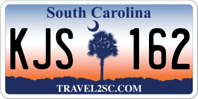 SC license plate KJS162