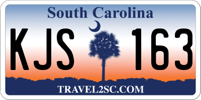 SC license plate KJS163