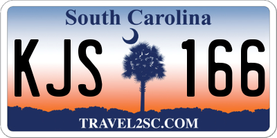 SC license plate KJS166