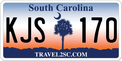 SC license plate KJS170