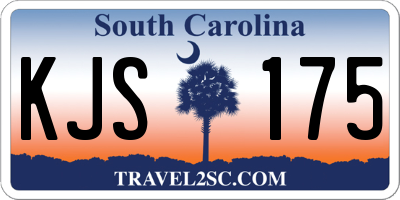 SC license plate KJS175