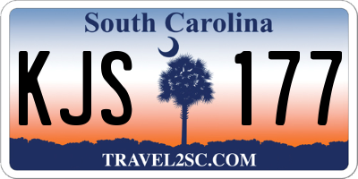 SC license plate KJS177