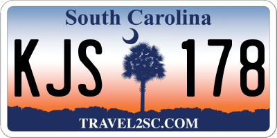 SC license plate KJS178