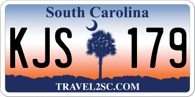 SC license plate KJS179
