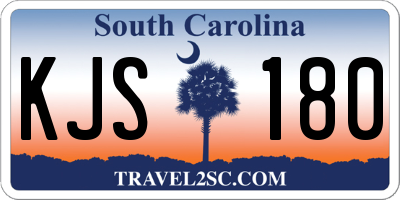 SC license plate KJS180