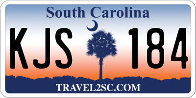 SC license plate KJS184