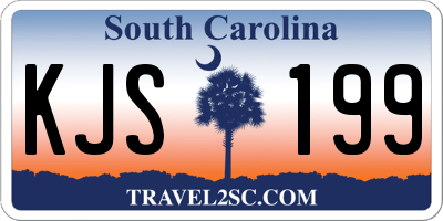 SC license plate KJS199