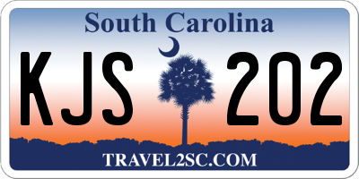 SC license plate KJS202