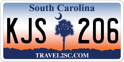 SC license plate KJS206