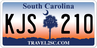 SC license plate KJS210
