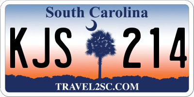 SC license plate KJS214