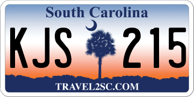 SC license plate KJS215