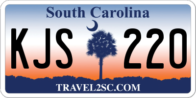 SC license plate KJS220