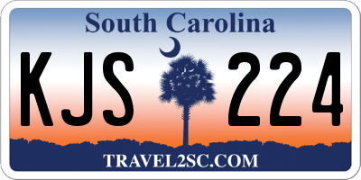 SC license plate KJS224