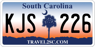 SC license plate KJS226